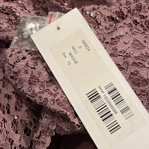 NWT JOVANI PROM Dress Style 58662 Color Mauve - Picture 6 of 12